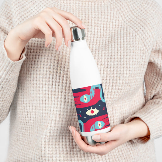 Trendy 20oz Insulated Water Bottle, Cute Drink Flask, Modern Personalized Hydration, Eco-Friendly Gift, Colorful Travel Mug
