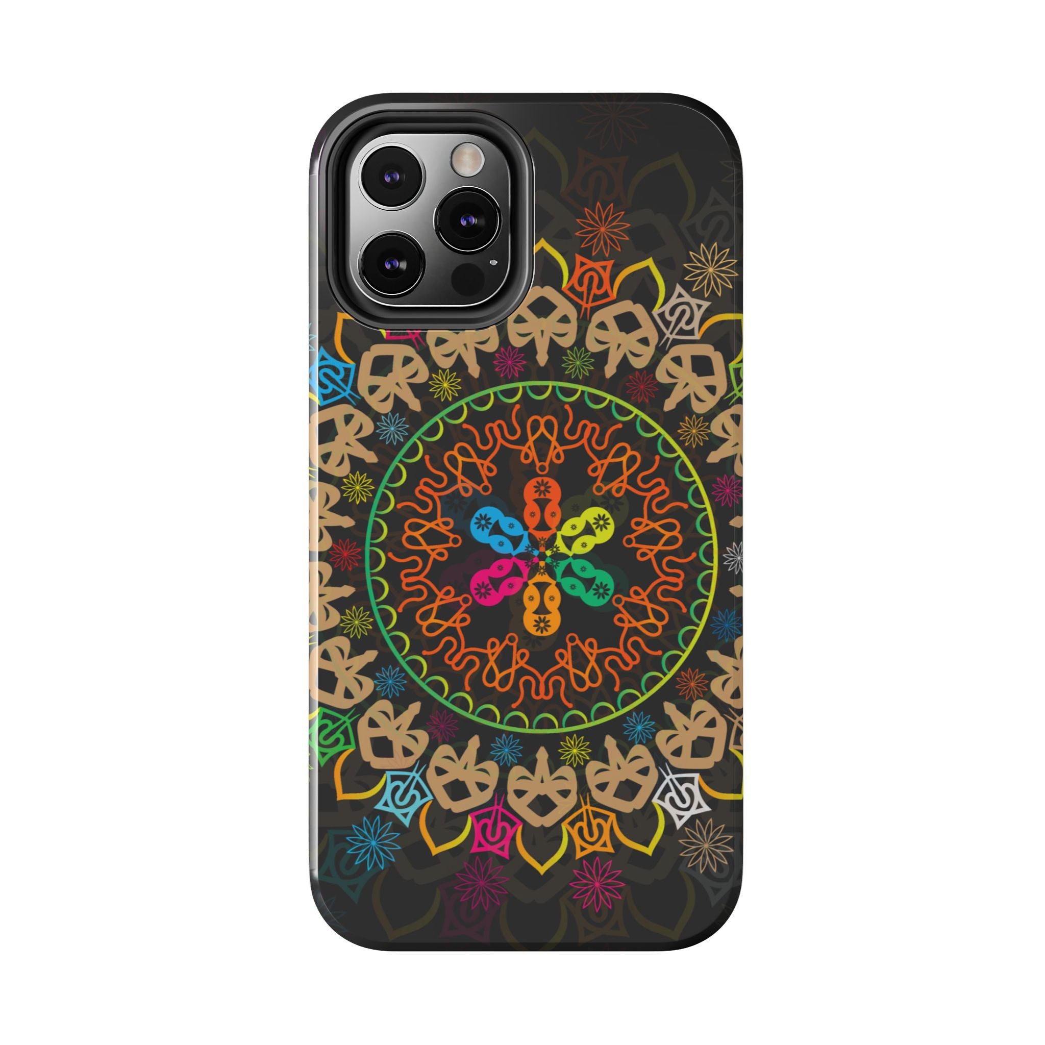 Colorful Mandala Tough Phone Cases - Vibrant Protection for Your Device, Gift for Art Lovers, Boho Style, Unique Phone Accessories