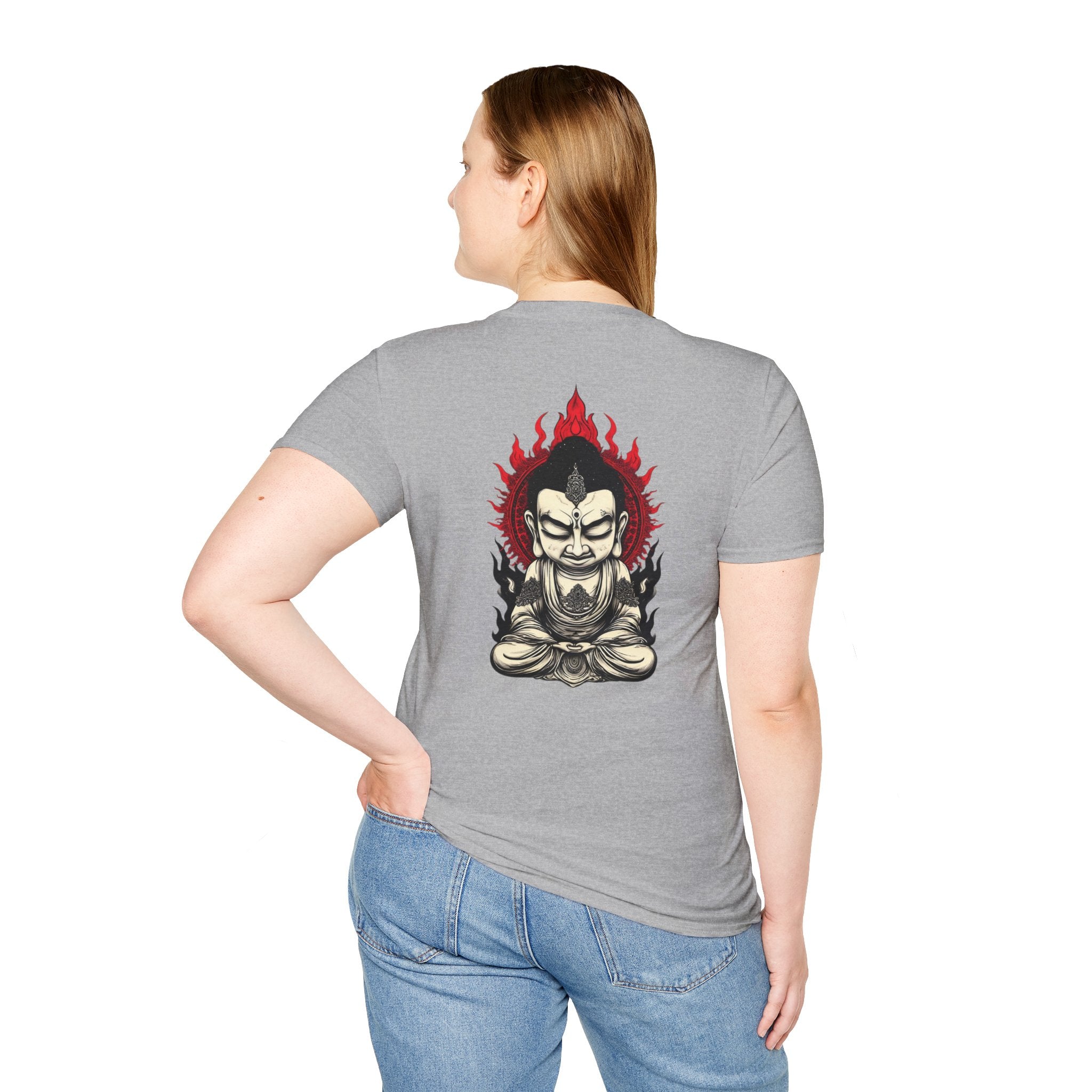 Buddha Flame T-Shirt — Fierce Meditating Buddha Graphic Tee