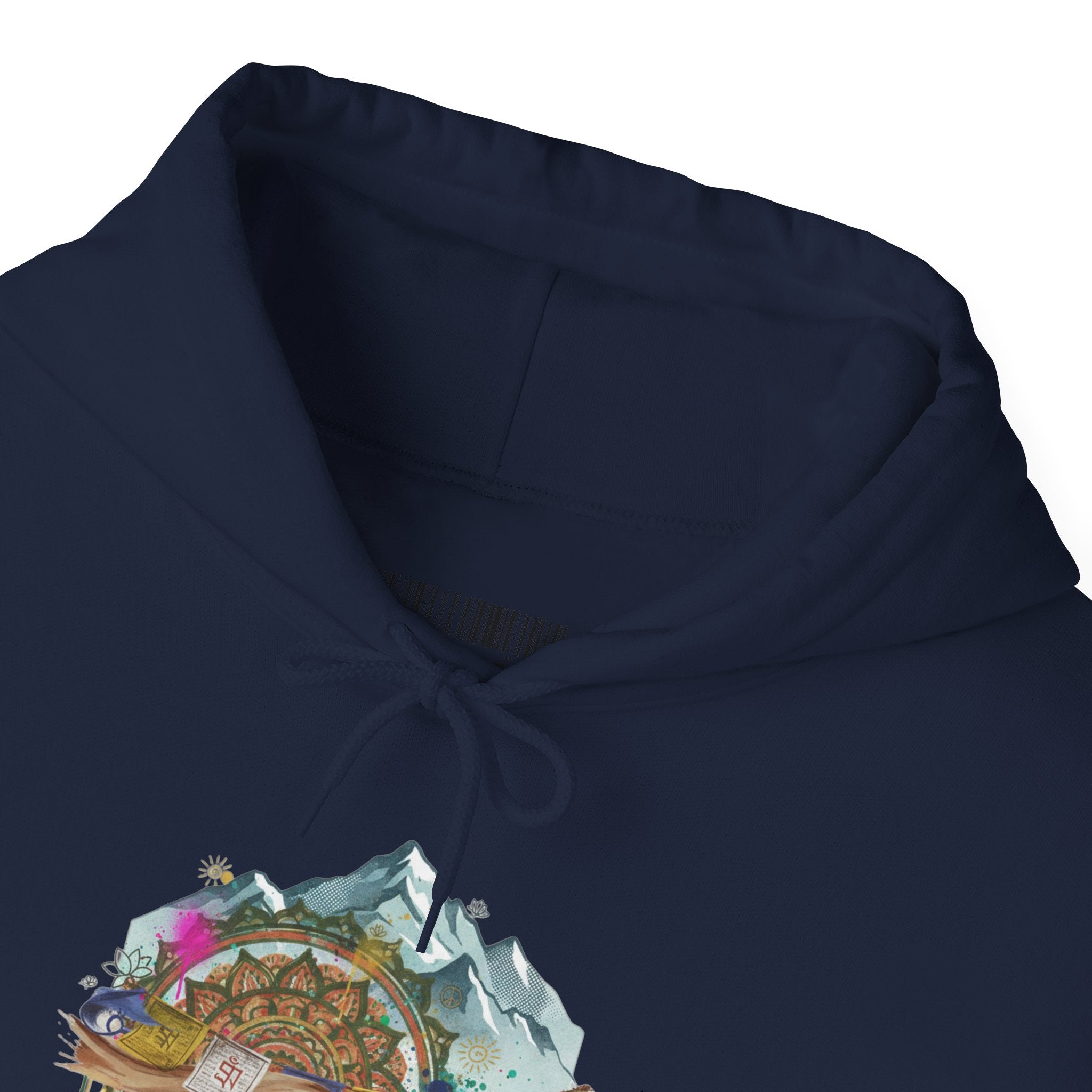 Adventure Landscape Hoodie — Cozy Mountain & Cabin Graphic Sweatshirt