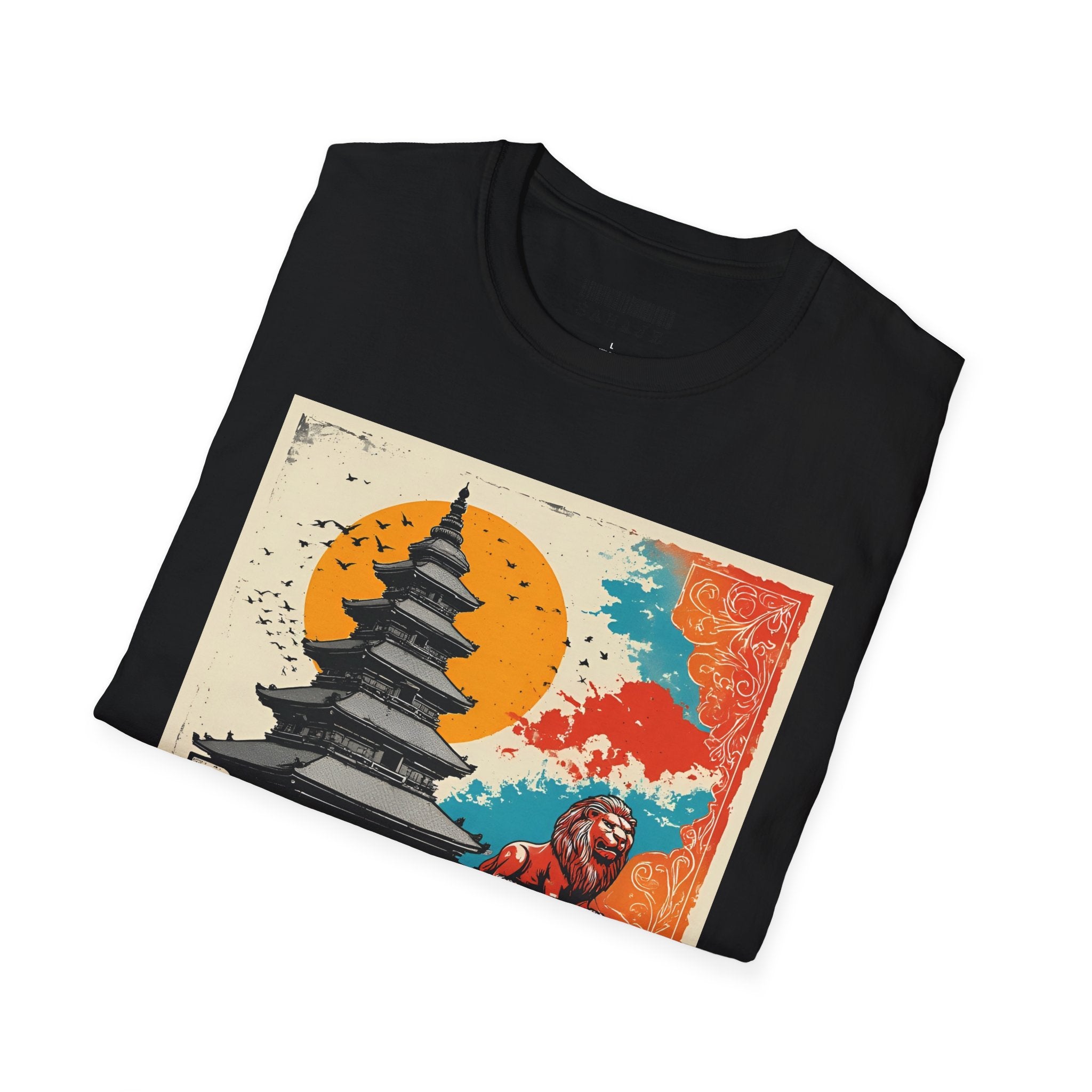 Bhaktapur Vintage Travel T-Shirt – Nepal Pagoda Graphic Tee