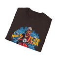 Newa Maicha Riding Scooter T-Shirt – Newari Woman in New York Graphic Tee, Cultural & Urban Design