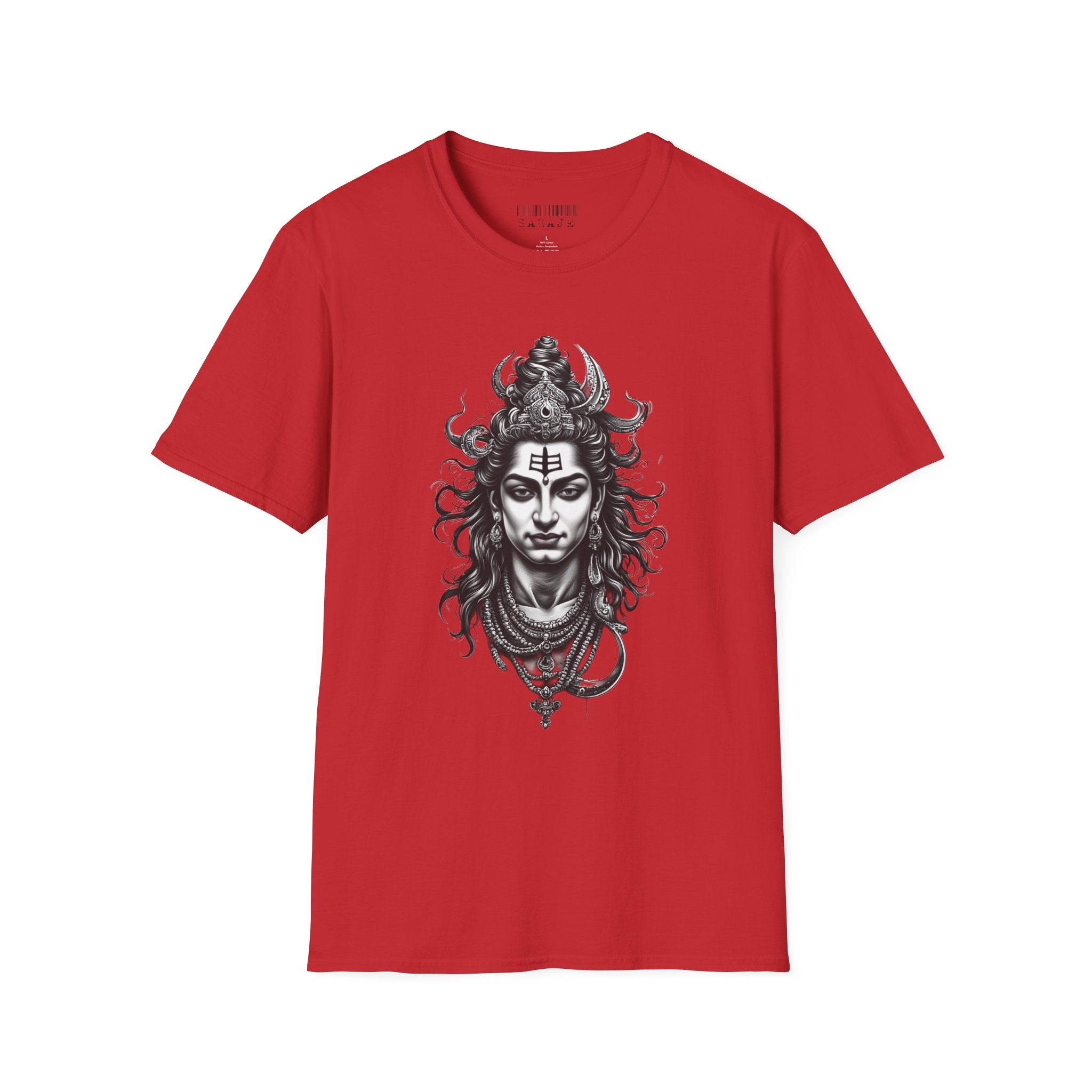 Shiva Portrait T-Shirt – Detailed Hindu Deity Graphic Tee