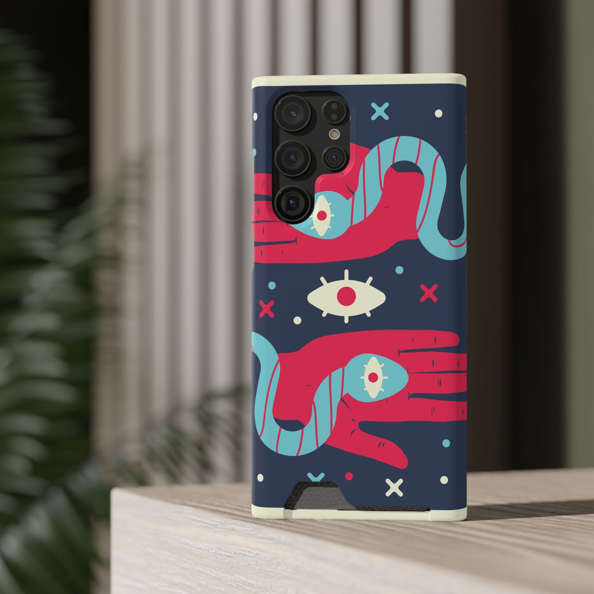 Mystical Phone Case with Card Holder - Boho Chic Style, Unique Design for Everyday Use, Perfect Gift for Creatives, Eye-Catching [...]