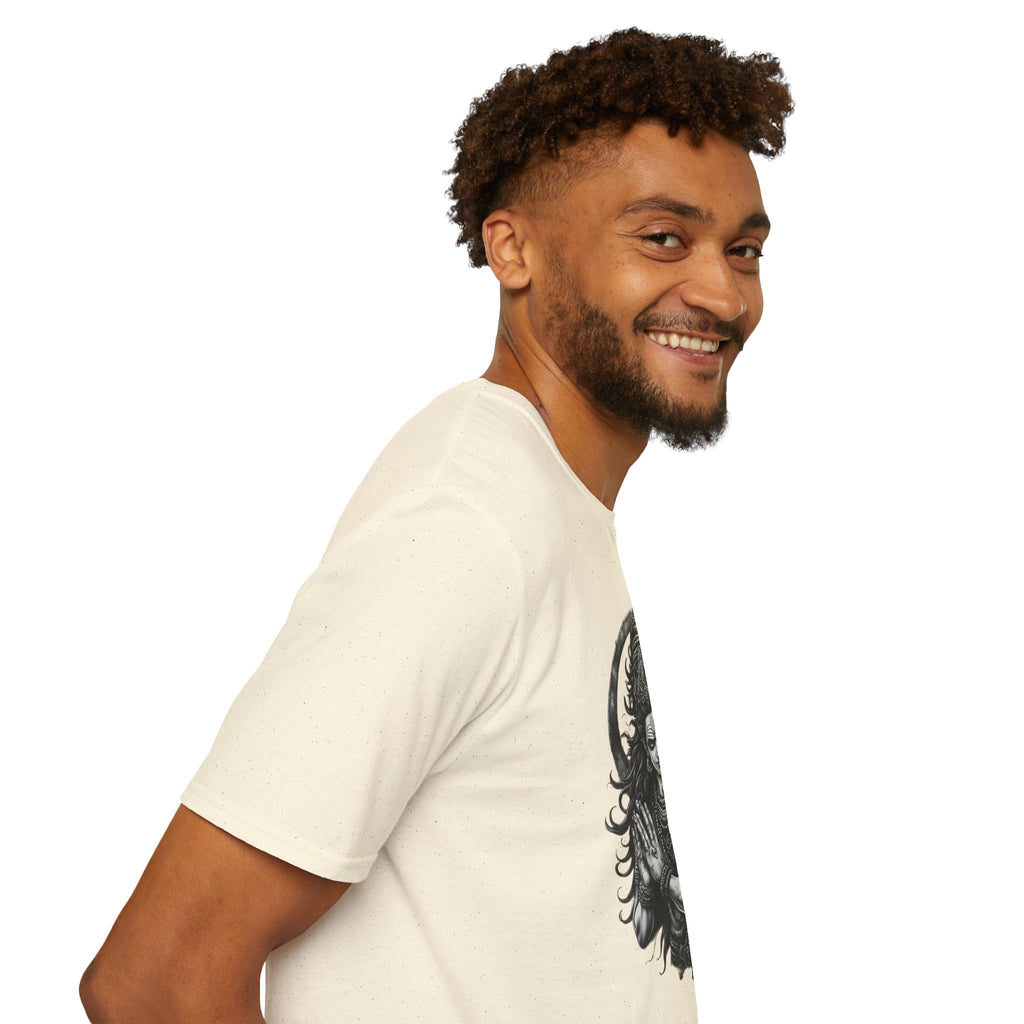 Shiva Portrait T‑Shirt – Intricate Hindu Deity Art Tee