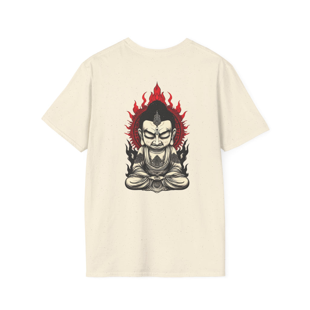 Buddha Flame T-Shirt — Fierce Meditating Buddha Graphic Tee