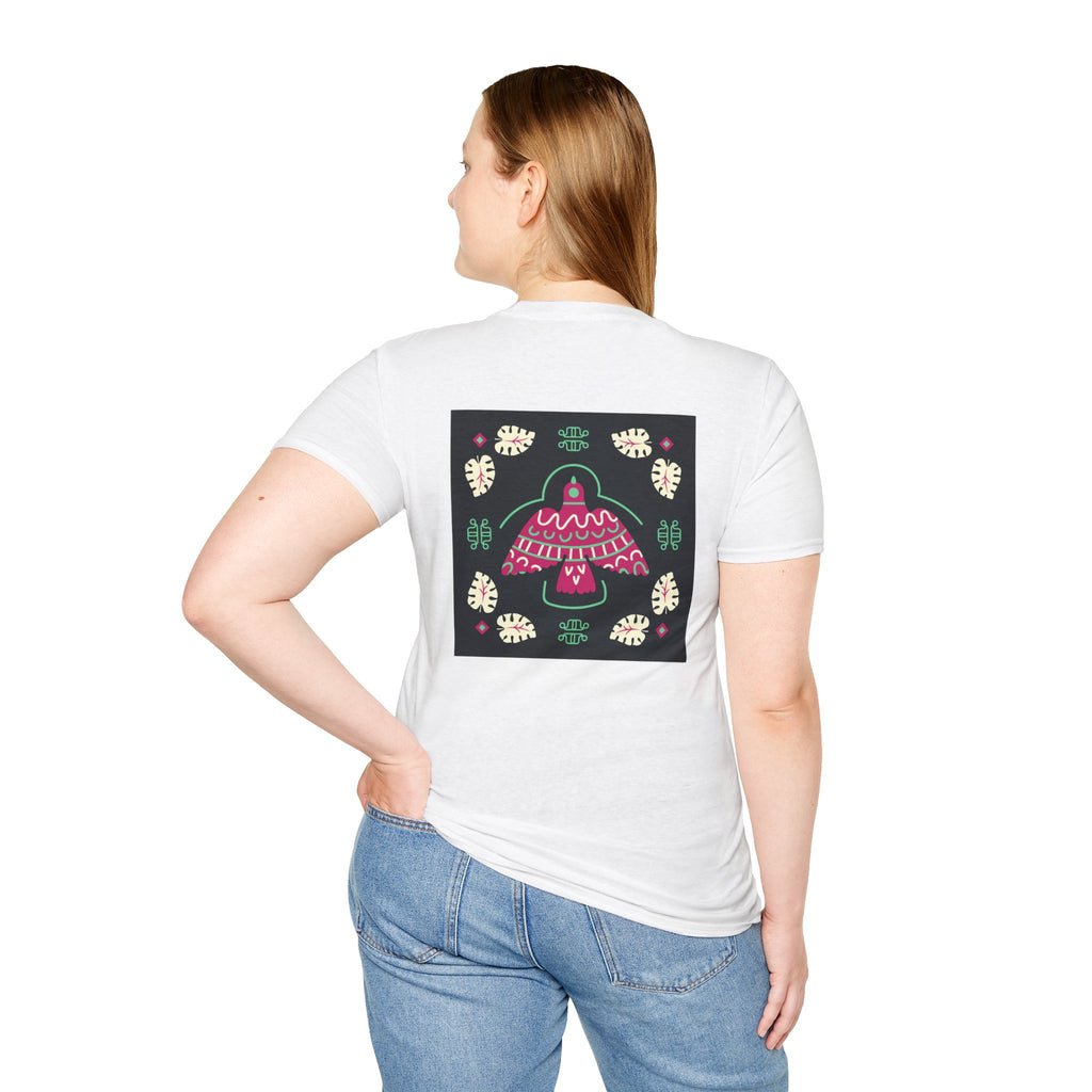 Mushroom Garden Graphic T-Shirt — Whimsical Pink Mushroom Design
