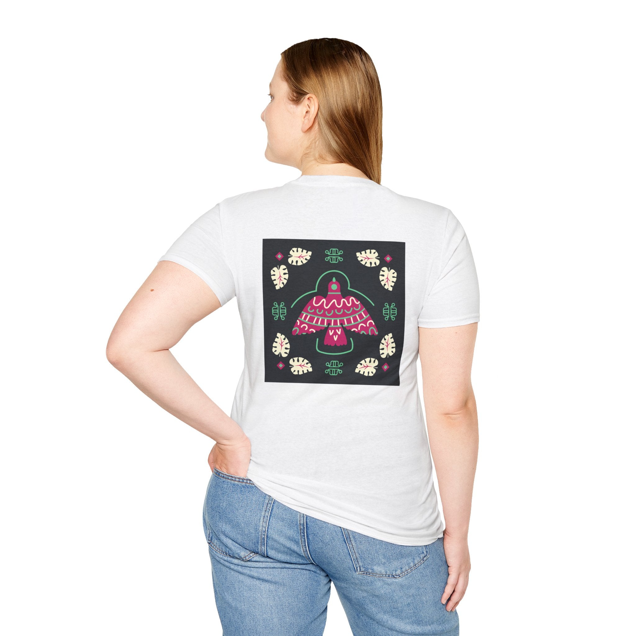 Mushroom Garden Graphic T-Shirt — Whimsical Pink Mushroom Design