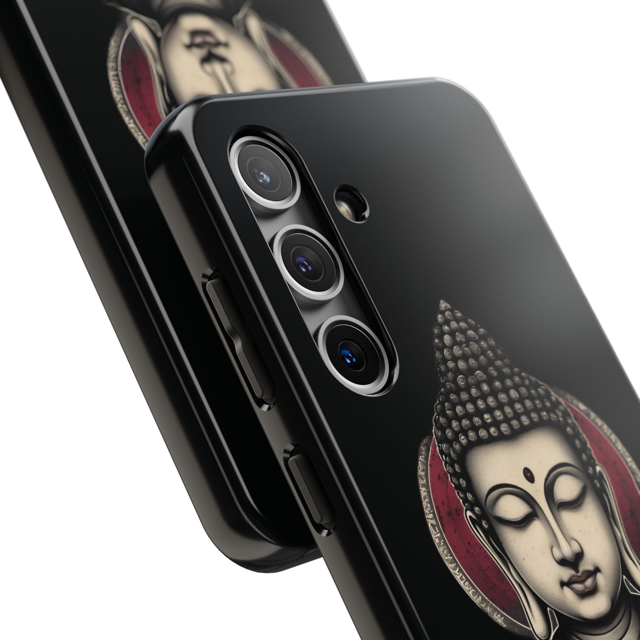Buddha Floral Tough Phone Case — Protective Spiritual Phone Cover