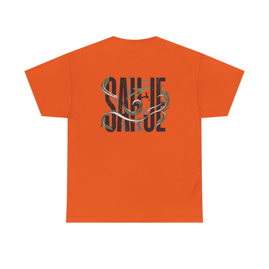 Graphic Tee — 'Savage' Typography with Snake Accent