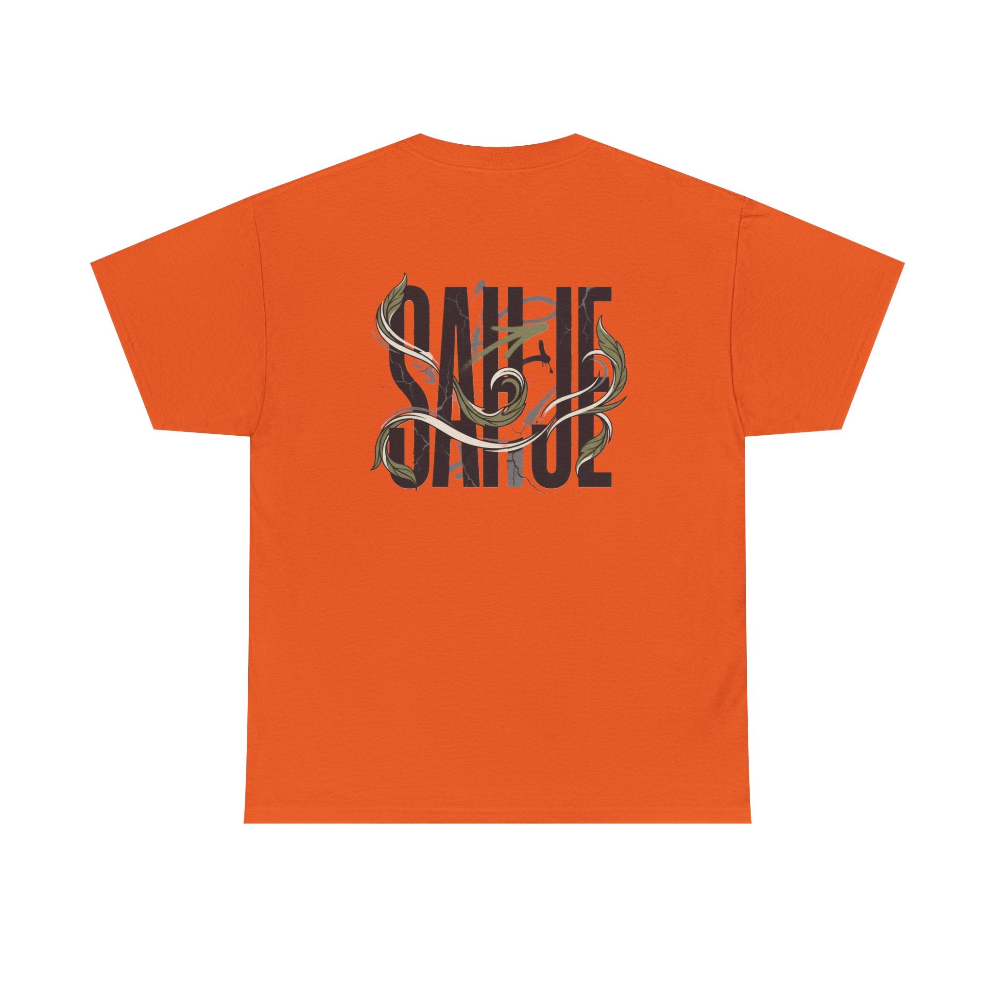 Graphic Tee — 'Savage' Typography with Snake Accent