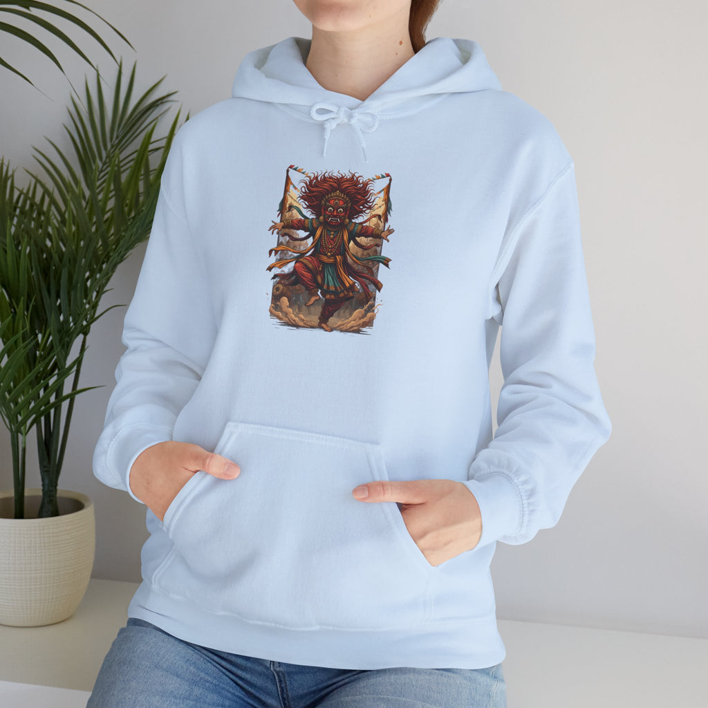 Mystic Sunflower Spirit Hoodie — Boho Meditation Floral Graphic Sweatshirt