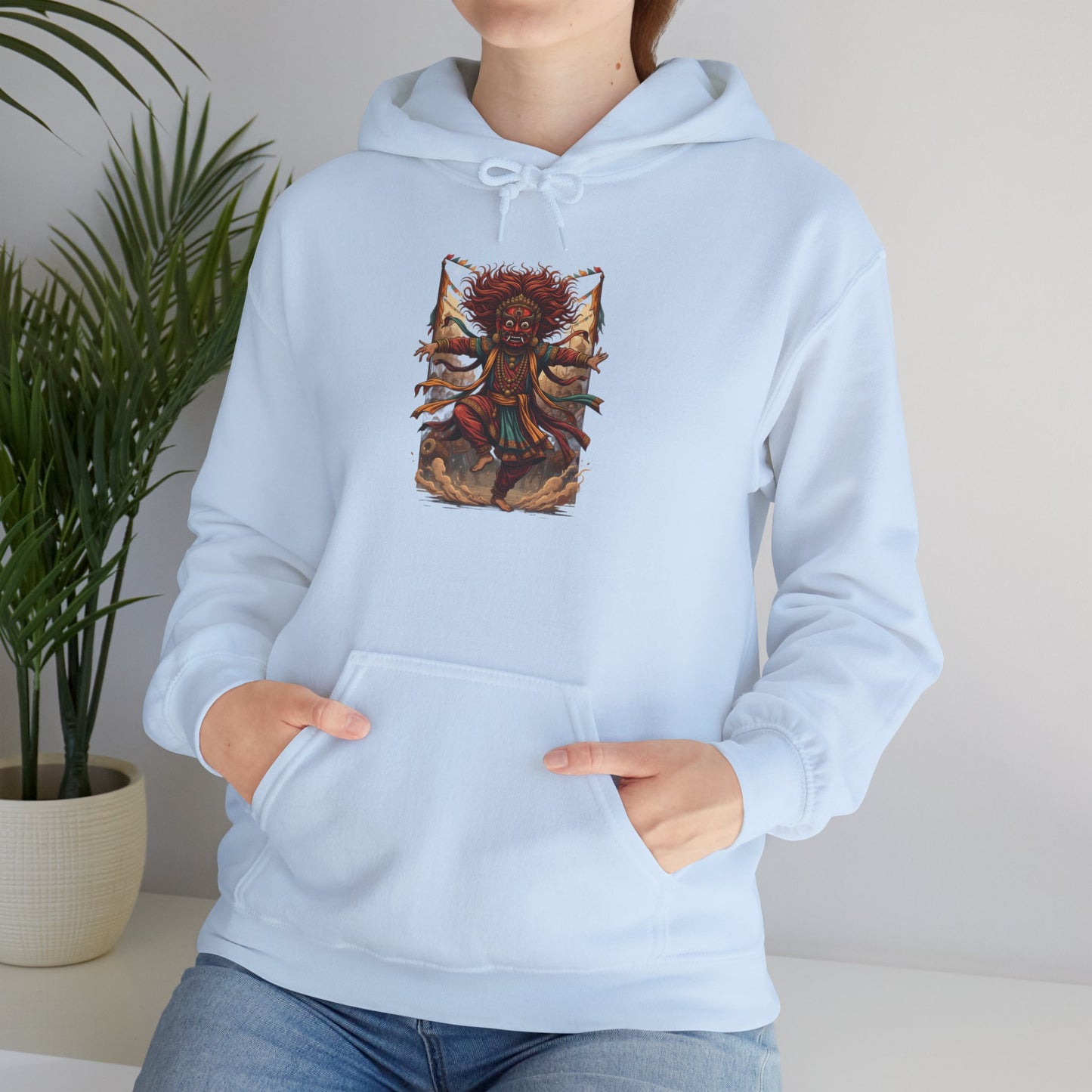 Mystic Sunflower Spirit Hoodie — Boho Meditation Floral Graphic Sweatshirt