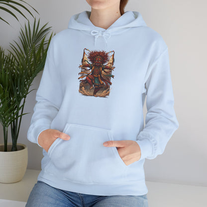 Mystic Sunflower Spirit Hoodie — Boho Meditation Floral Graphic Sweatshirt