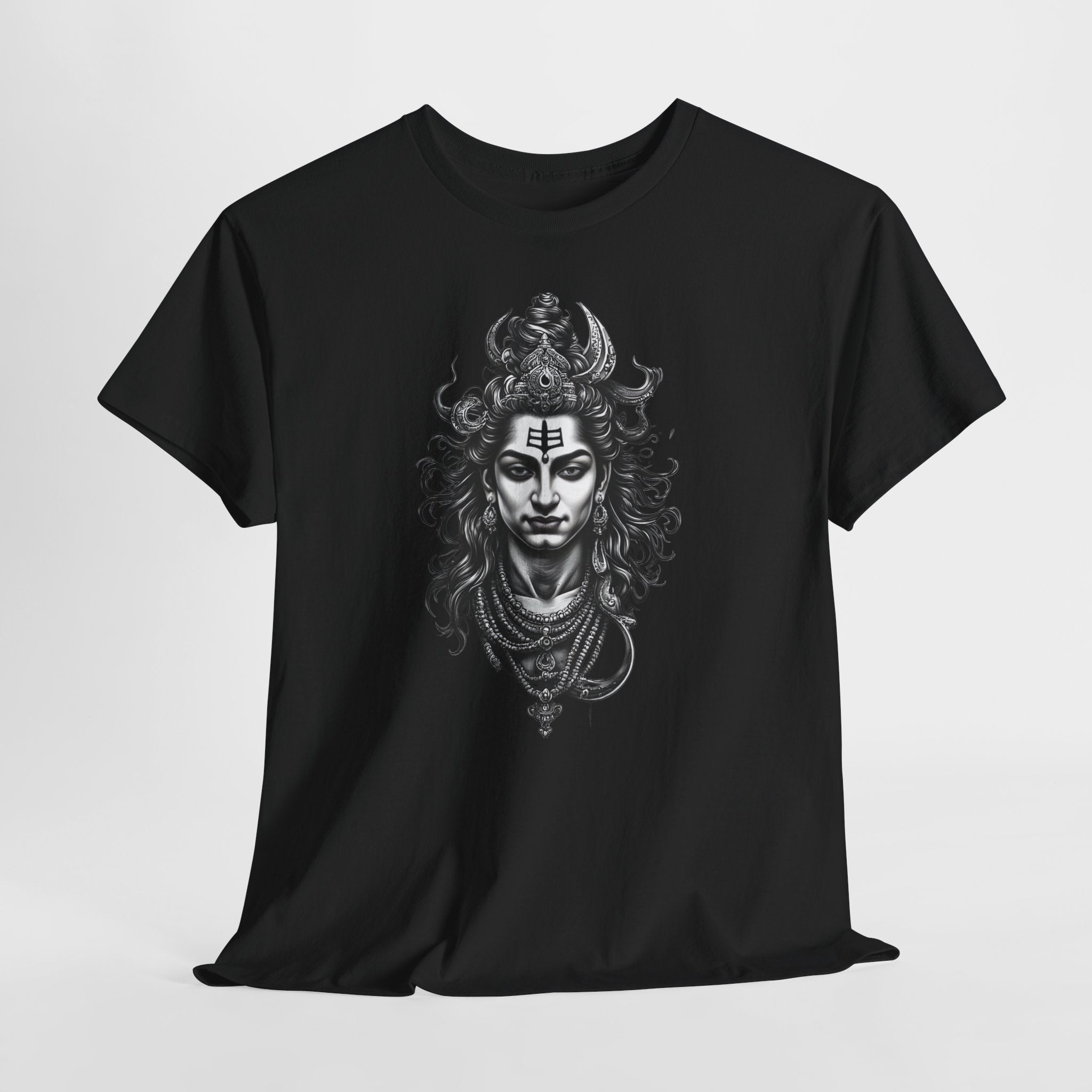 Shiva Portrait Tee — Hindu God Shiva Graphic T-Shirt