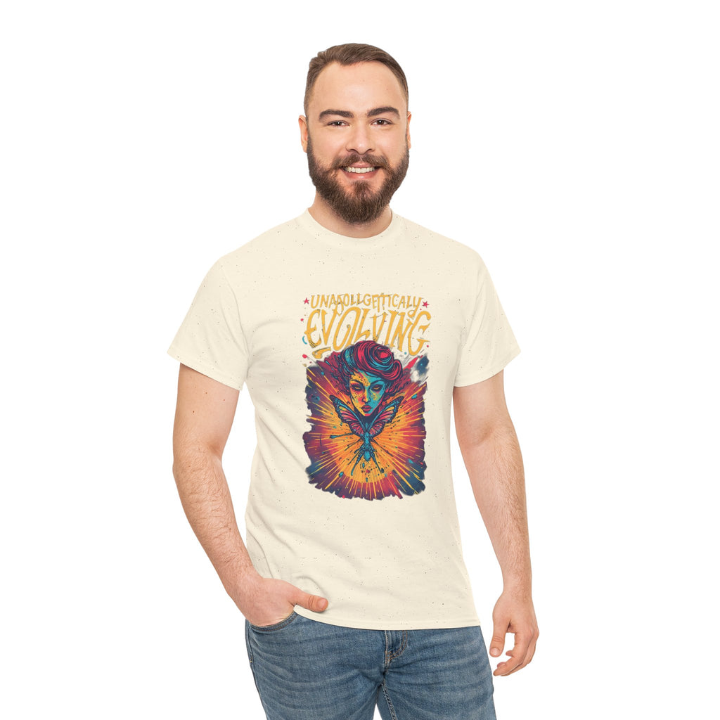 Evolving Alien Graphic Tee — "Unnaturally Evolving" Sci‑Fi Art T-Shirt