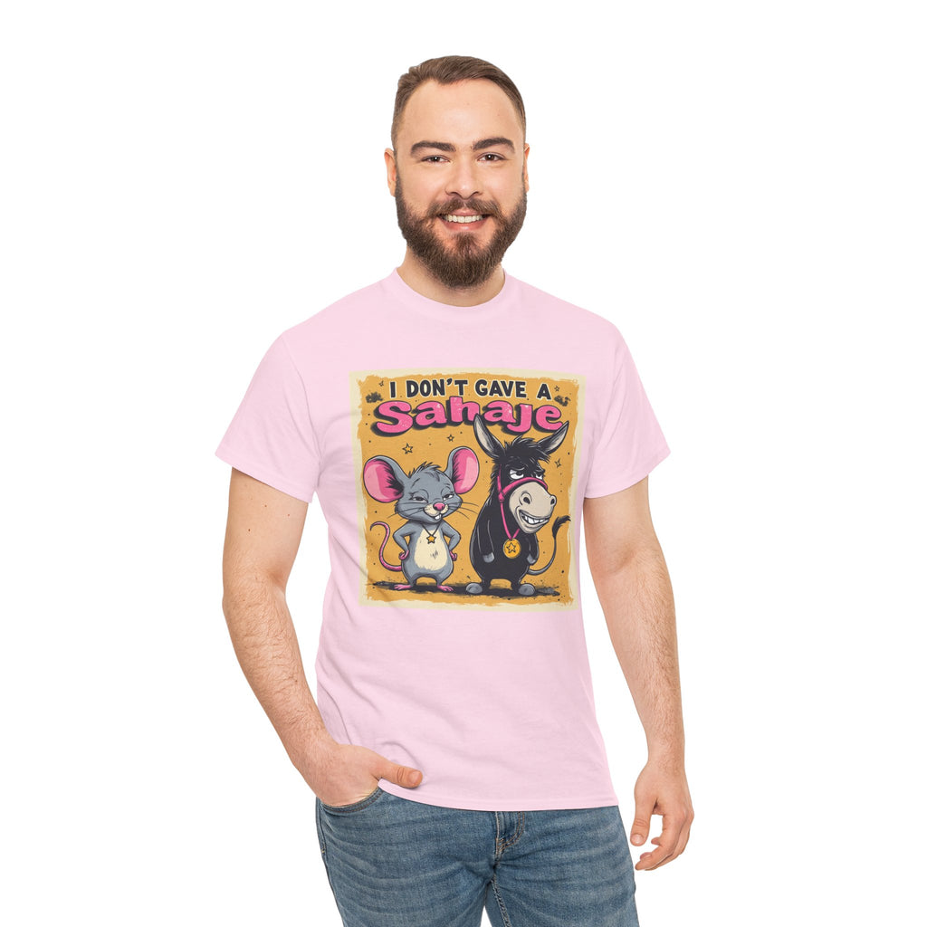 I Don't Give A Snair! Tee — Funny Mouse & Cat Graphic T-Shirt