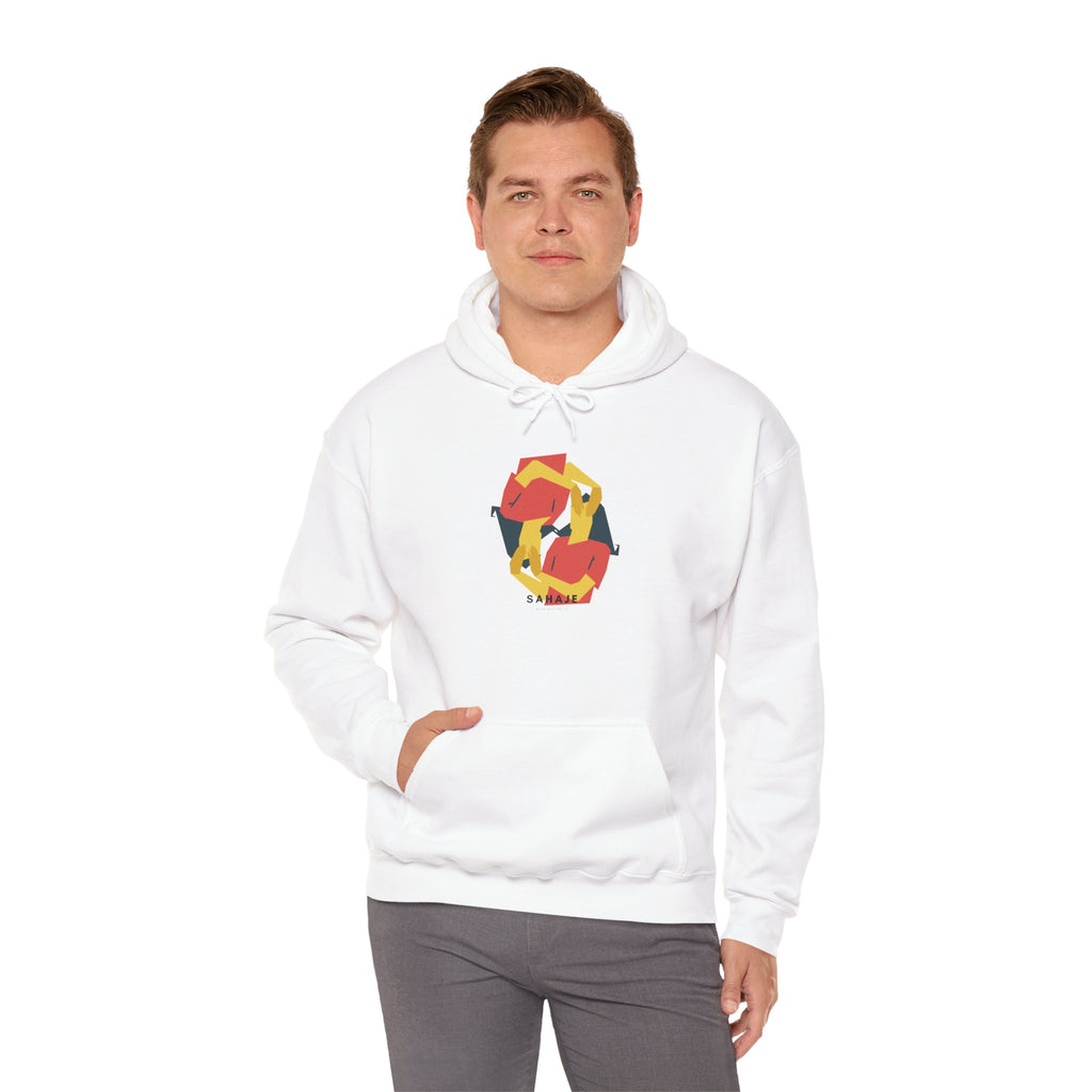 Fox Recycling Symbol Hoodie — Geometric Fox Eco-Friendly Design
