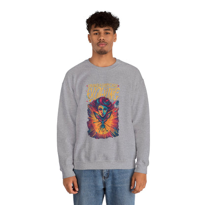 Evolving Butterfly Crewneck Sweatshirt — "Unafraid, Authentically Evolving" Inspirational Pullover
