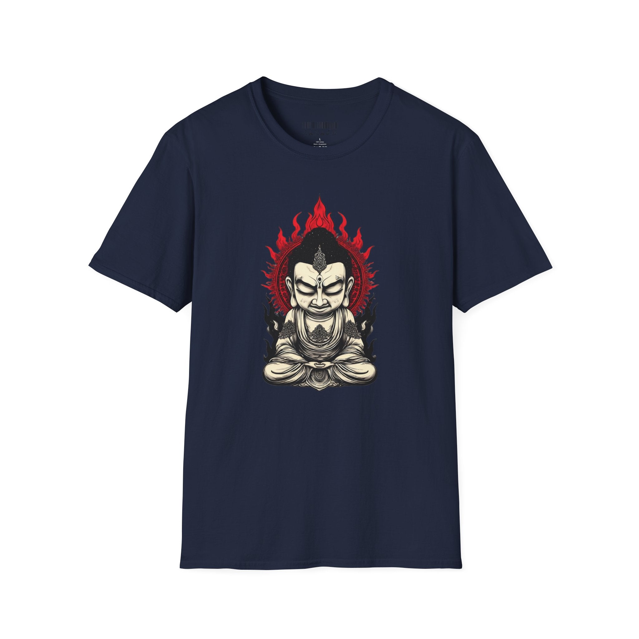 Buddha Flame T-Shirt — Meditative Buddha Graphic Tee