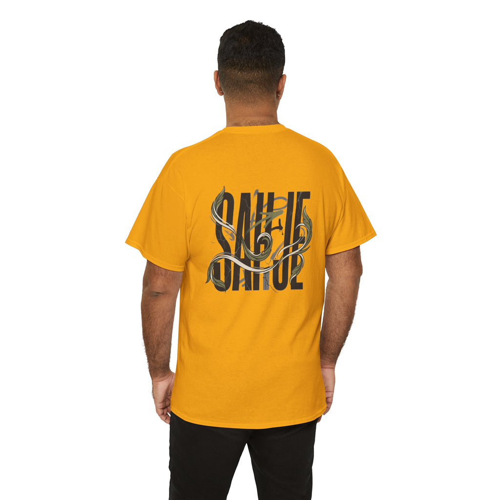 Graphic Tee — 'Savage' Typography with Snake Accent