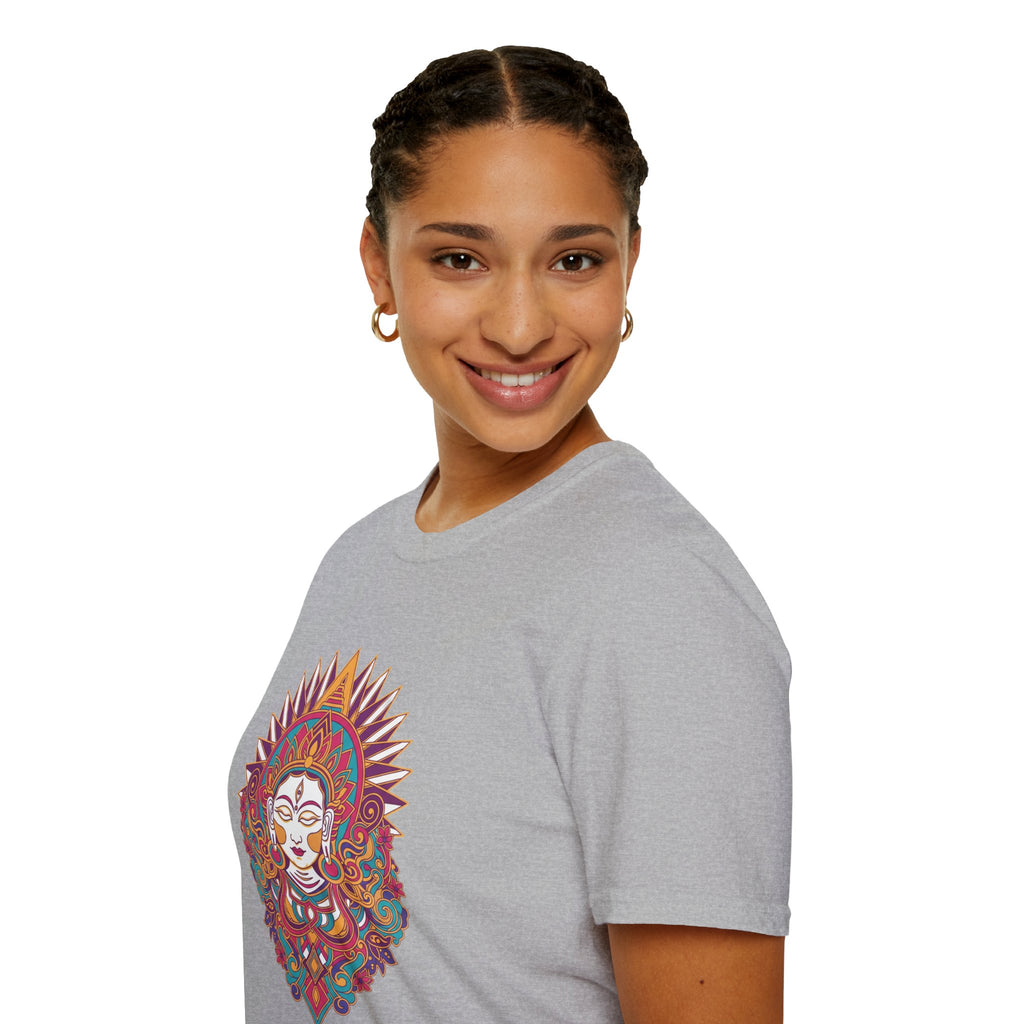 Mystic Goddess Mandala T-Shirt — Colorful Boho Spiritual Tee