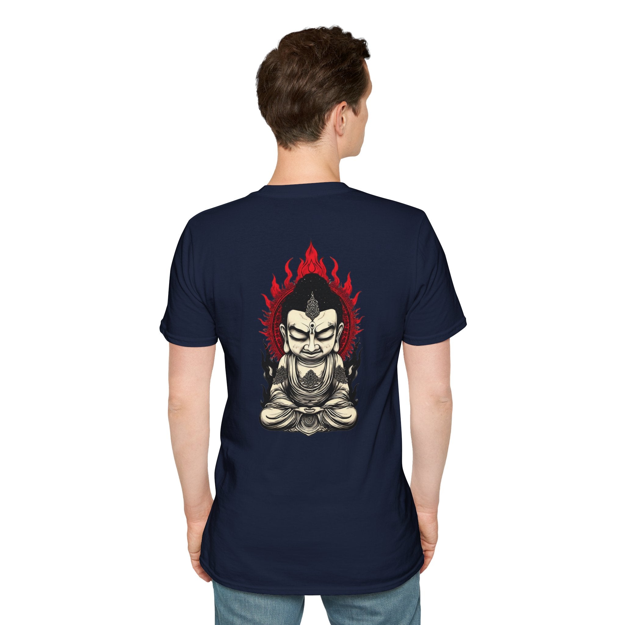 Buddha Flame T-Shirt — Fierce Meditating Buddha Graphic Tee
