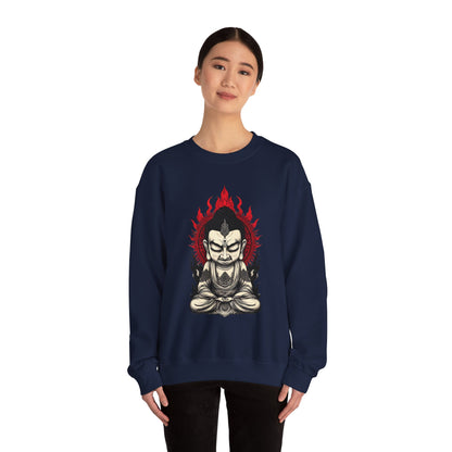 Buddha Flame Crewneck Sweatshirt