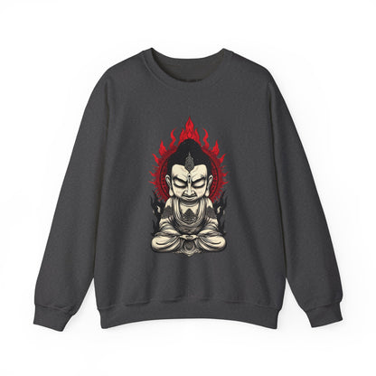 Buddha Flame Crewneck Sweatshirt