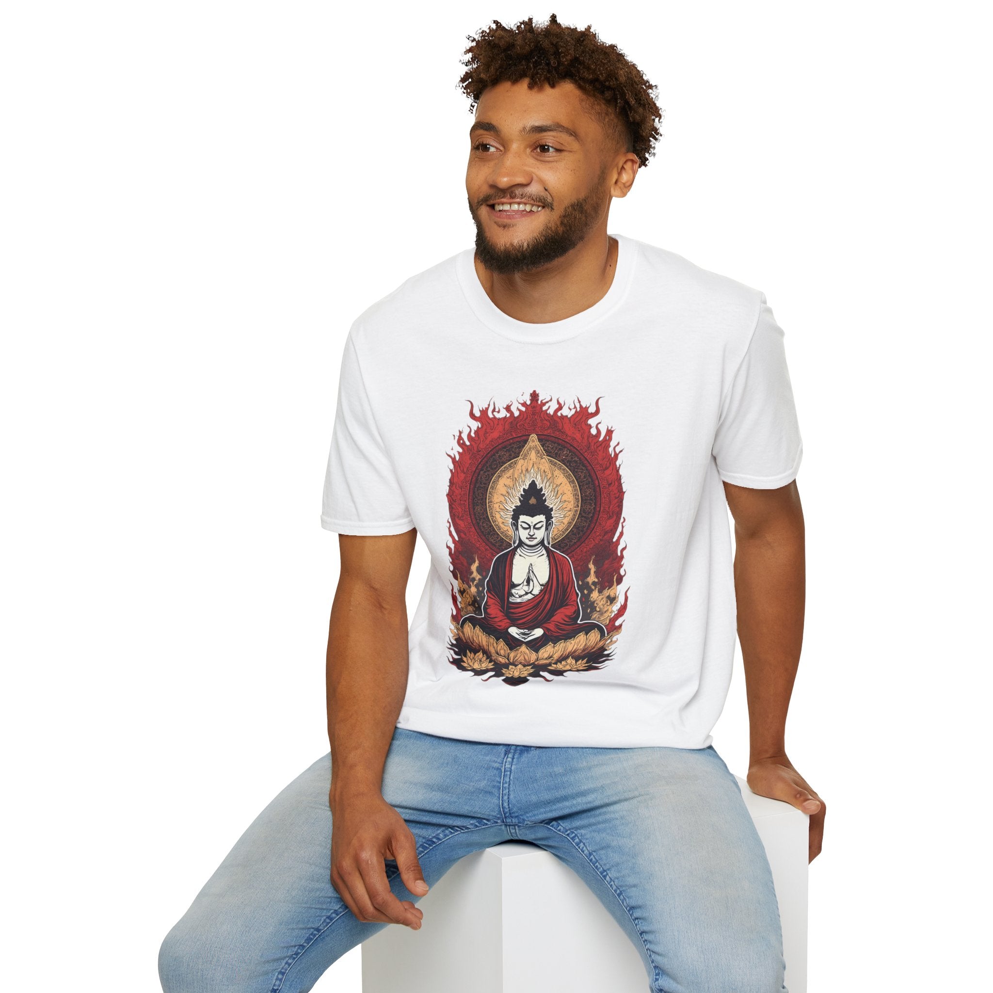 Buddha Lotus Meditation T-Shirt — Zen Buddhist Graphic Tee