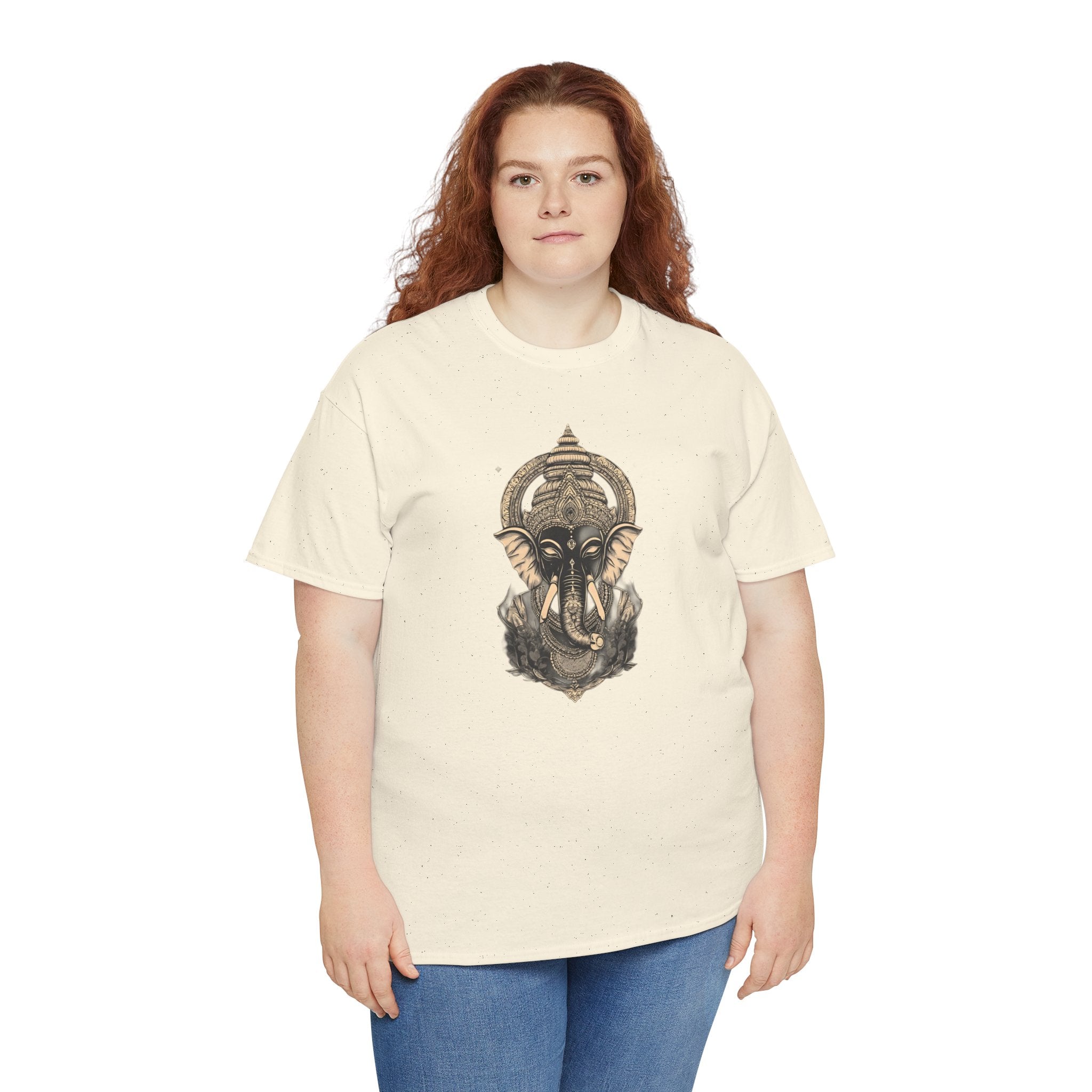 Elephant Mandala T‑Shirt — Spiritual Ganesha-Inspired Graphic Tee