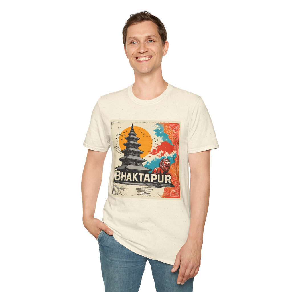 Bhaktapur Vintage Travel T-Shirt – Nepal Pagoda Graphic Tee