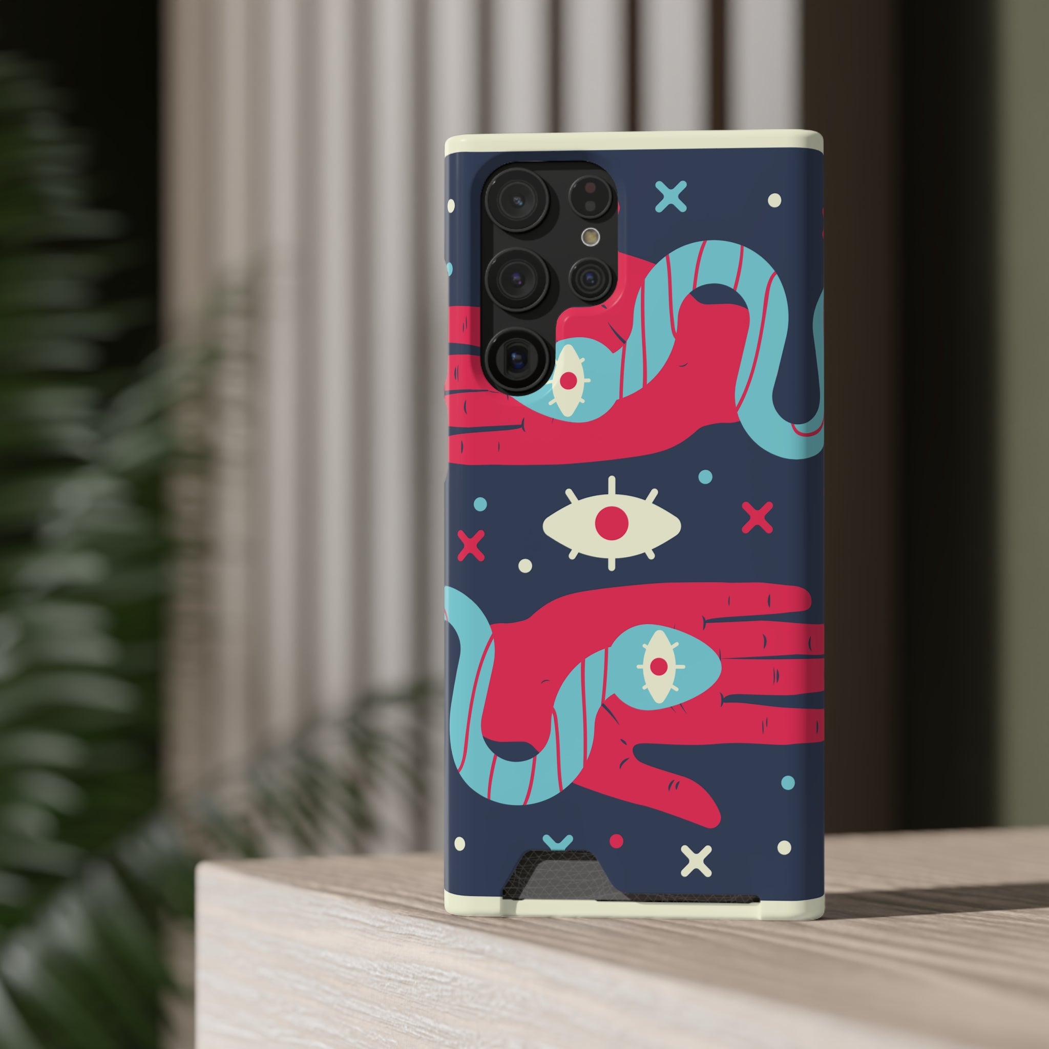 Mystical Phone Case with Card Holder - Boho Chic Style, Unique Design for Everyday Use, Perfect Gift for Creatives, Eye-Catching [...]