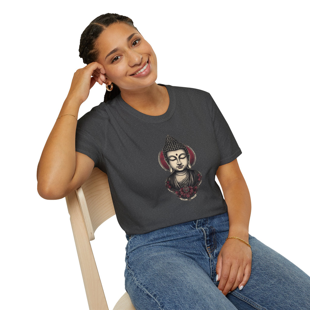 Buddha Portrait Tee — Zen Meditation Graphic T-Shirt
