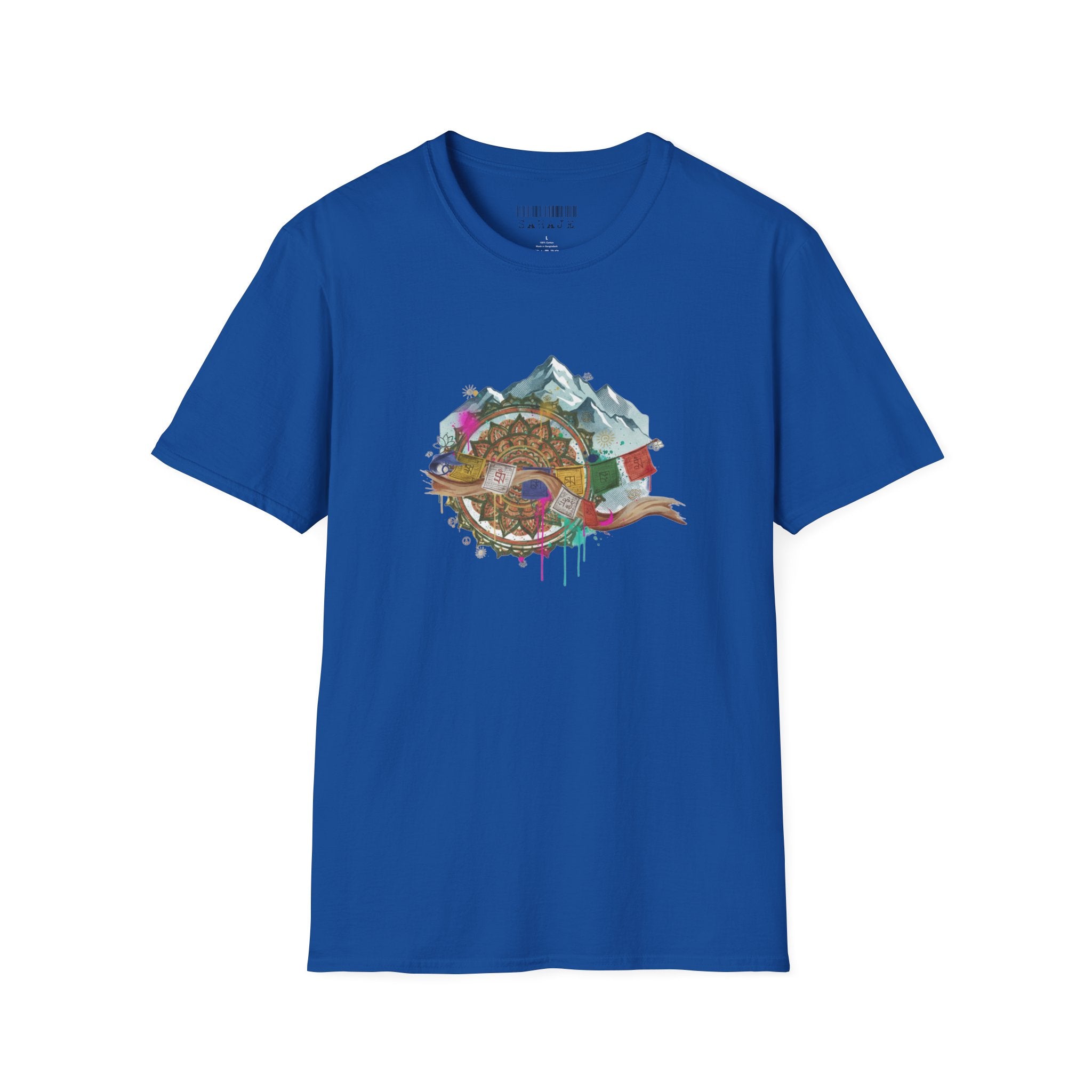 Adventure Turtle Graphic T-Shirt — Mountain Shell Nature Art Tee