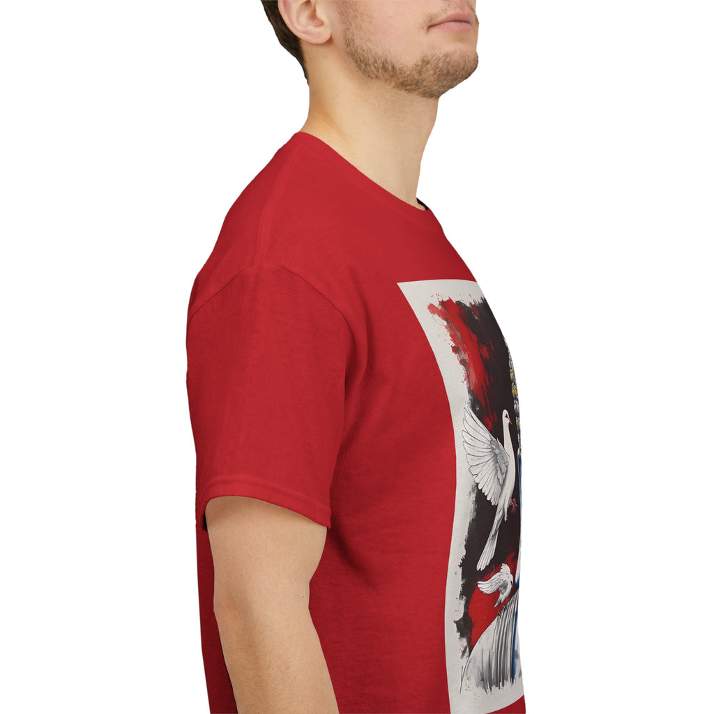 Buddha Peace Tee — Colorful Buddha & Doves Graphic T-Shirt