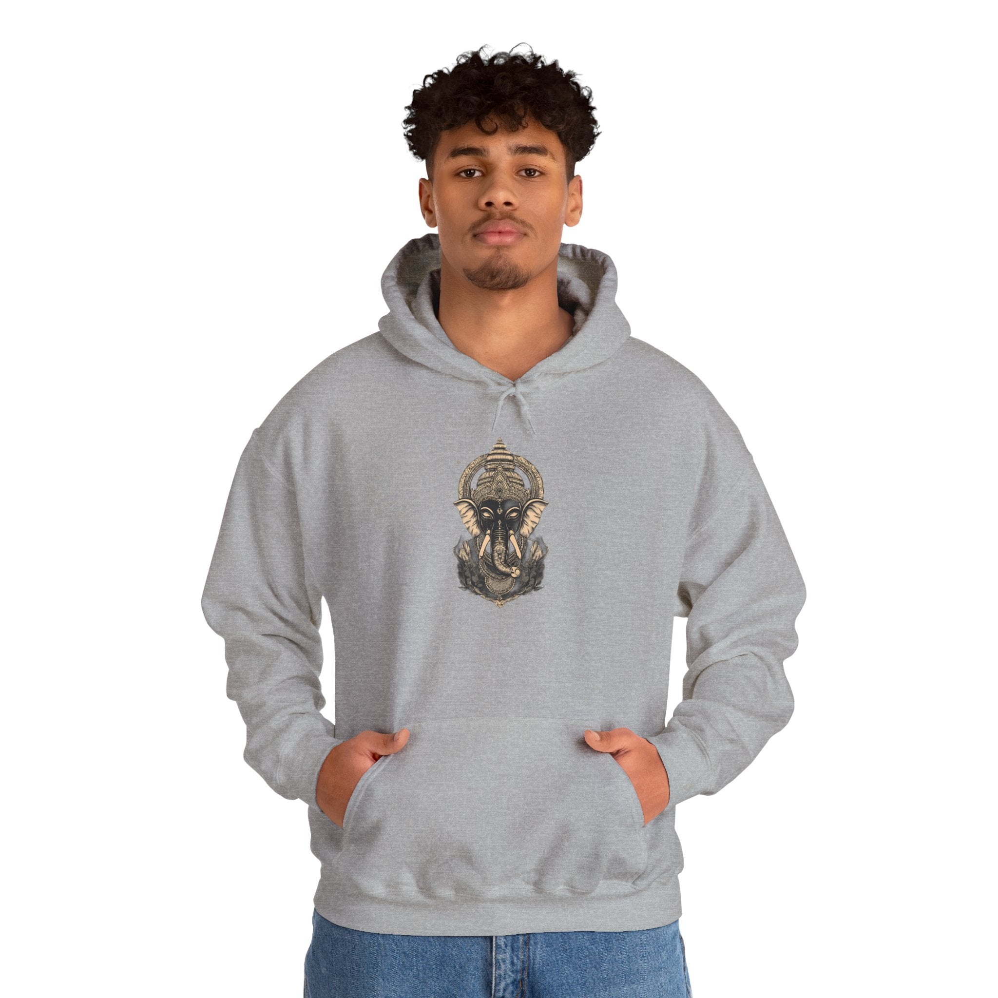 Egyptian Pharaoh Helmet Hoodie — Ancient Warrior Graphic Sweatshirt