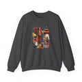 Architectural Cityscape Crewneck Sweatshirt — Abstract Urban Alley Art