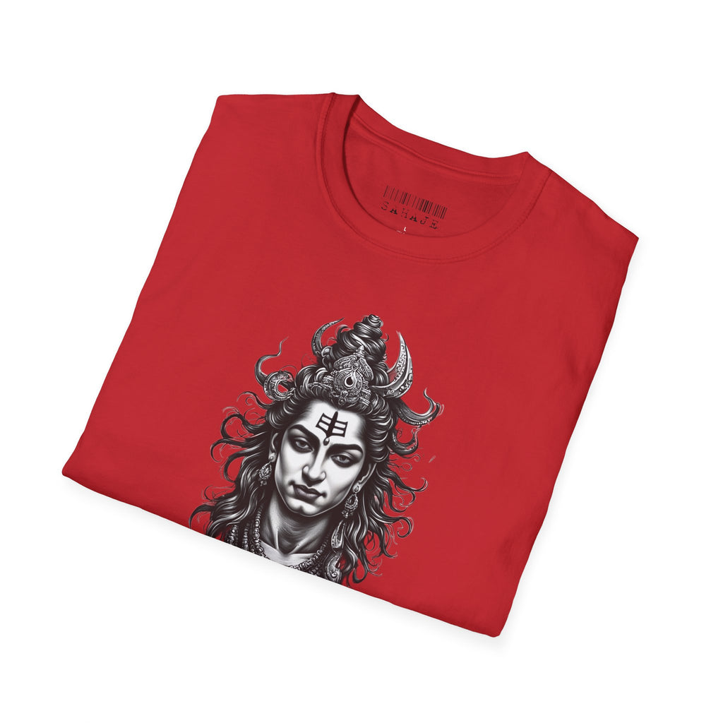 Shiva Portrait T‑Shirt — Hindu Deity Graphic Tee (Meditation, Yoga & Spiritual Wear)