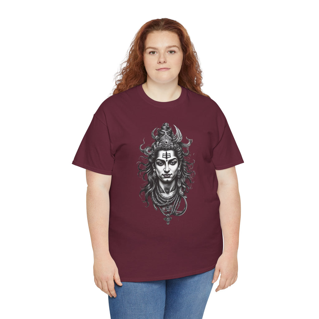 Shiva Portrait Tee — Hindu God Shiva Graphic T-Shirt