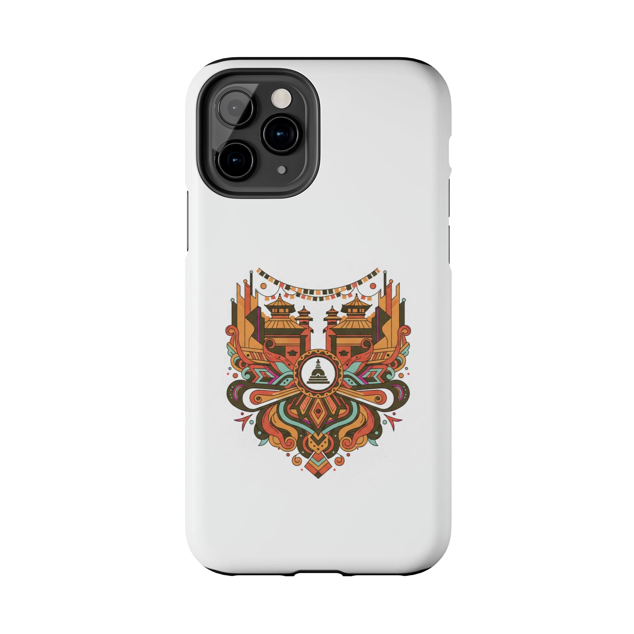 Tough Phone Case — Vintage Temple Mandala Design