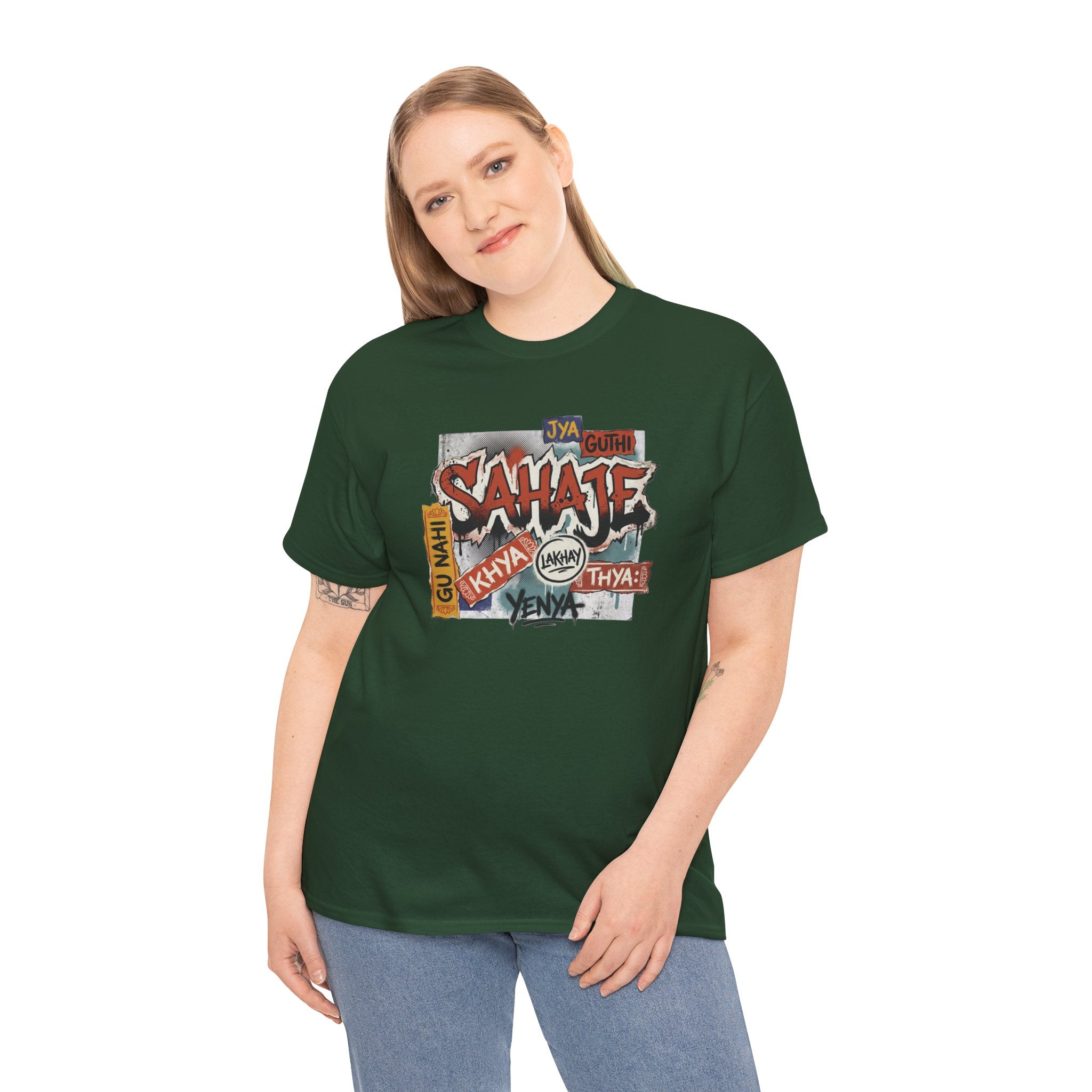 Shahje Graffiti Logo Tee - Urban Retro Streetwear T-Shirt