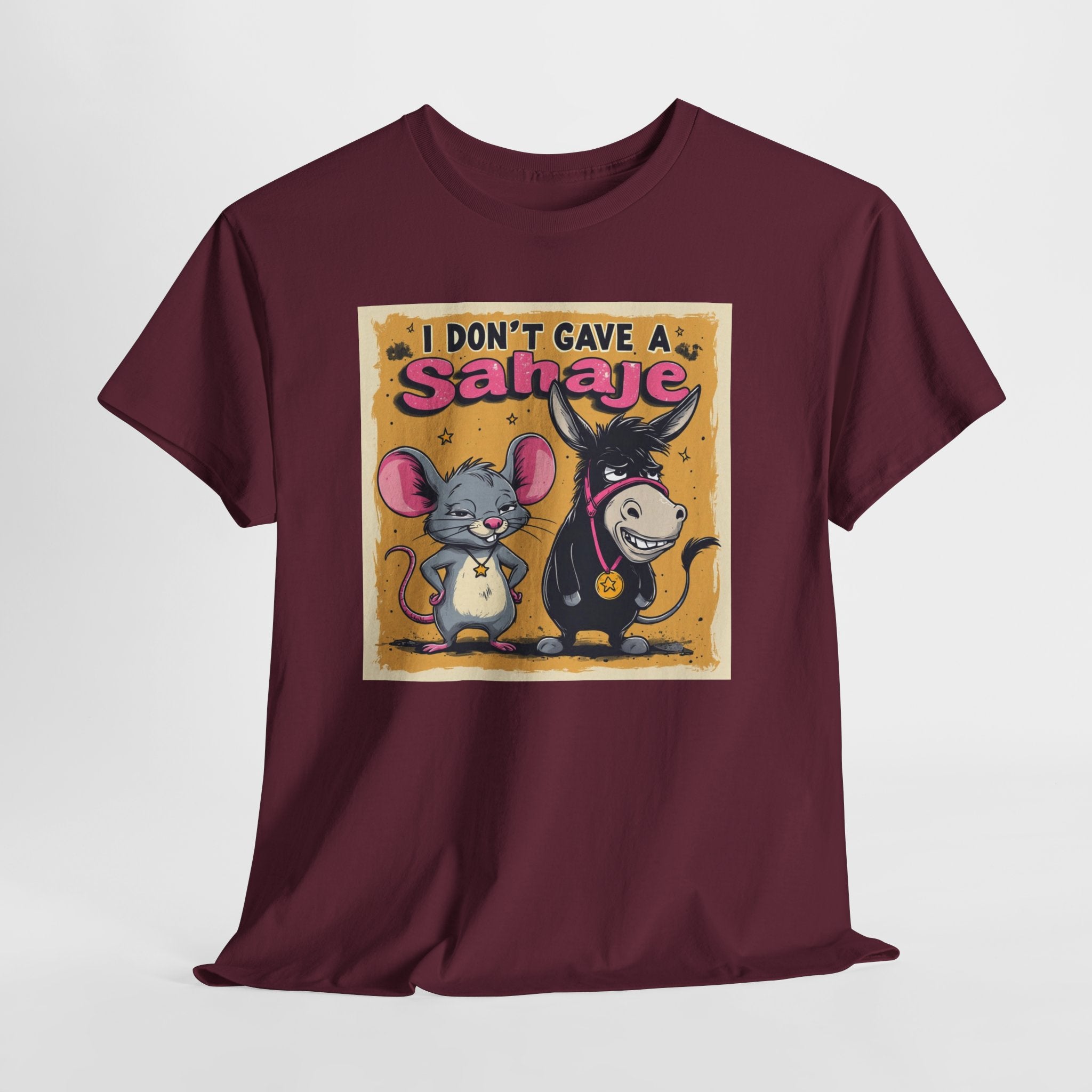 I Don't Give A Snair! Tee — Funny Mouse & Cat Graphic T-Shirt