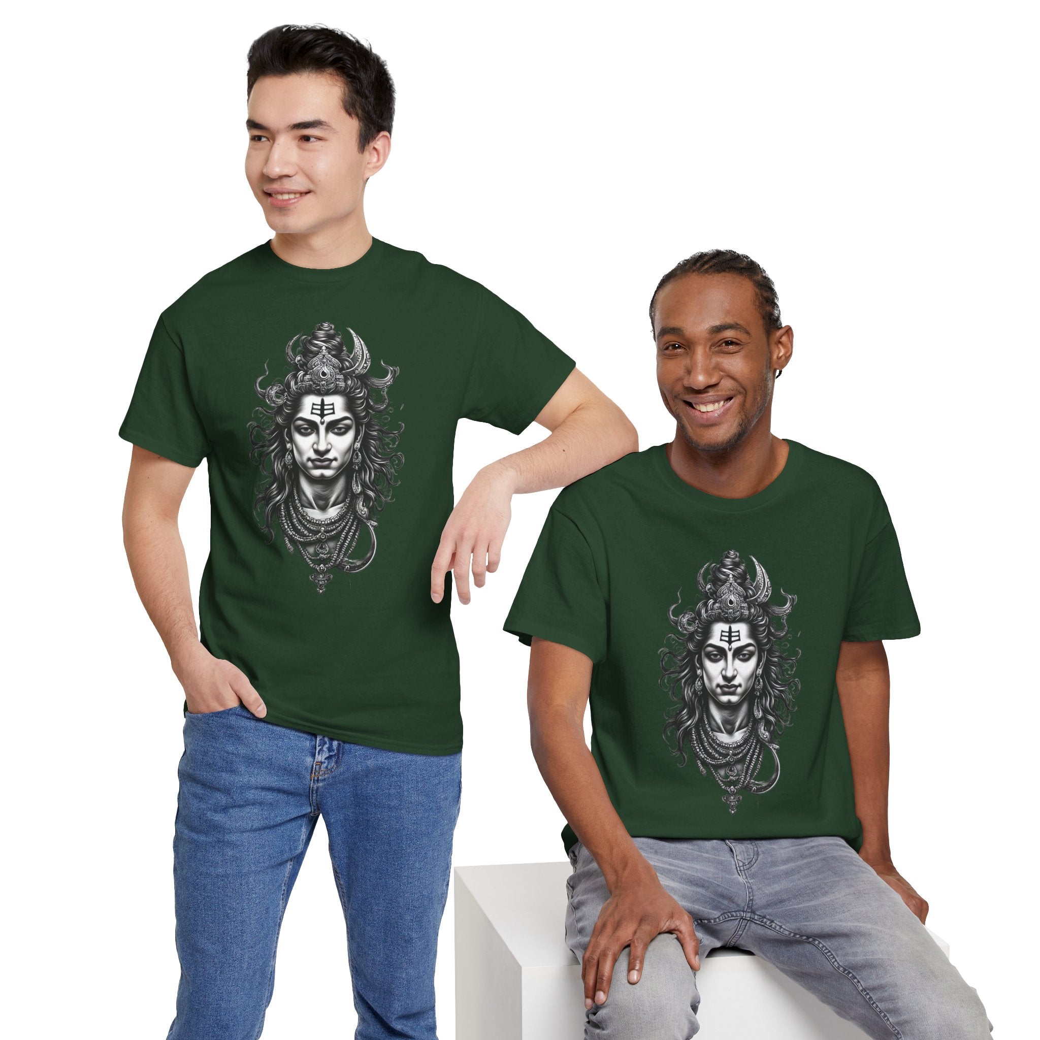Shiva Portrait Tee — Hindu God Shiva Graphic T-Shirt