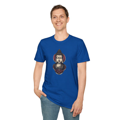 Buddha Portrait Tee — Zen Meditation Graphic T-Shirt