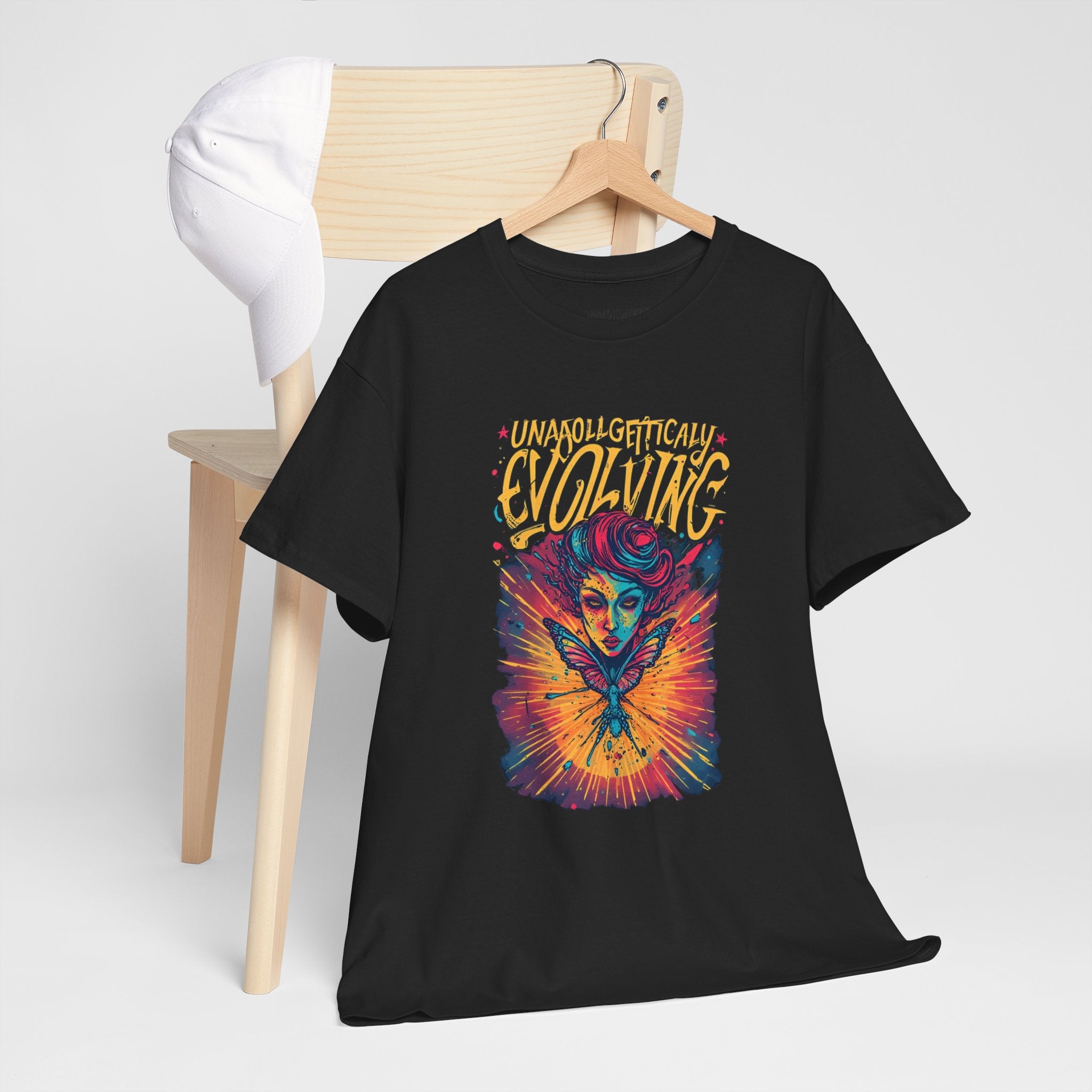 Evolving Alien Graphic Tee — "Unnaturally Evolving" Sci‑Fi Art T-Shirt