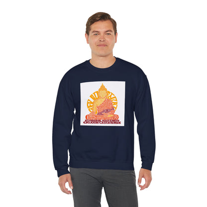 Buddha Graphic Sweatshirt — "Choose Compassion" Meditation Crewneck