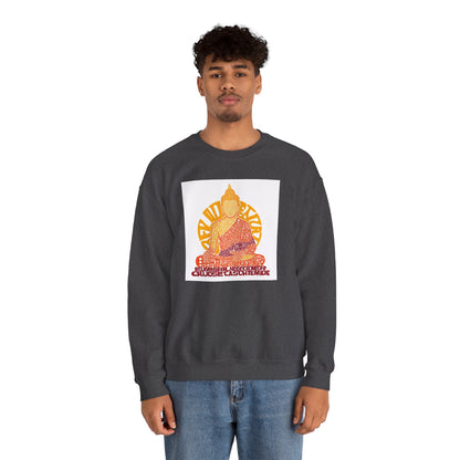 Buddha Graphic Sweatshirt — "Choose Compassion" Meditation Crewneck