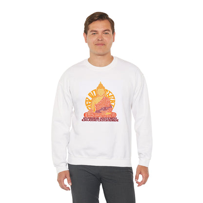 Buddha Graphic Sweatshirt — "Choose Compassion" Meditation Crewneck