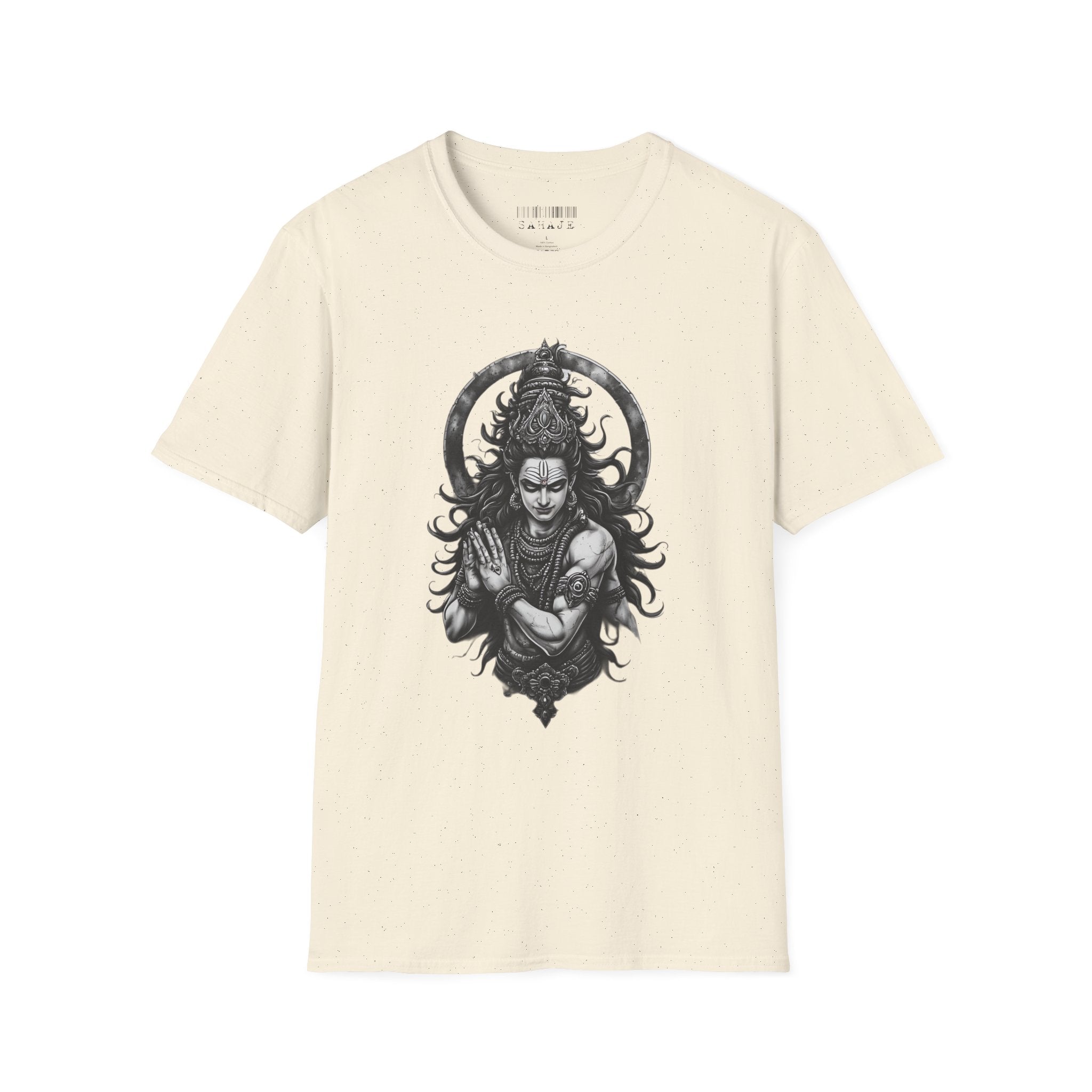 Shiva Portrait T‑Shirt – Intricate Hindu Deity Art Tee